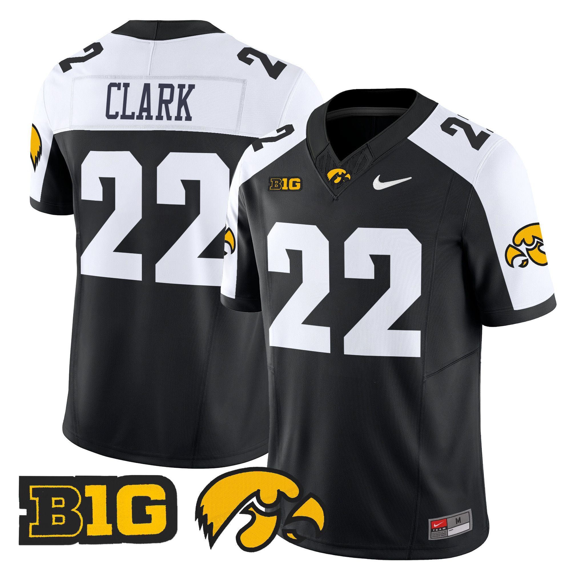 Men Iowa Hawkeyes #22 Clark Black Nike 2024 Vapor Limited NCAA Jersey